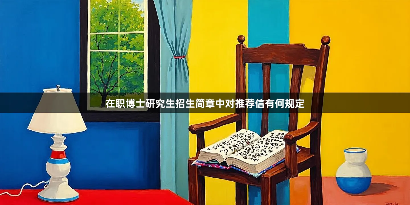 在职博士研究生招生简章中对推荐信有何规定