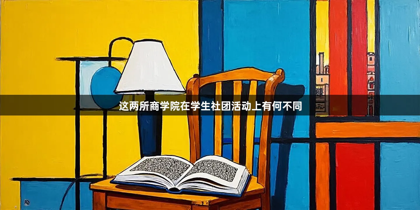 这两所商学院在学生社团活动上有何不同