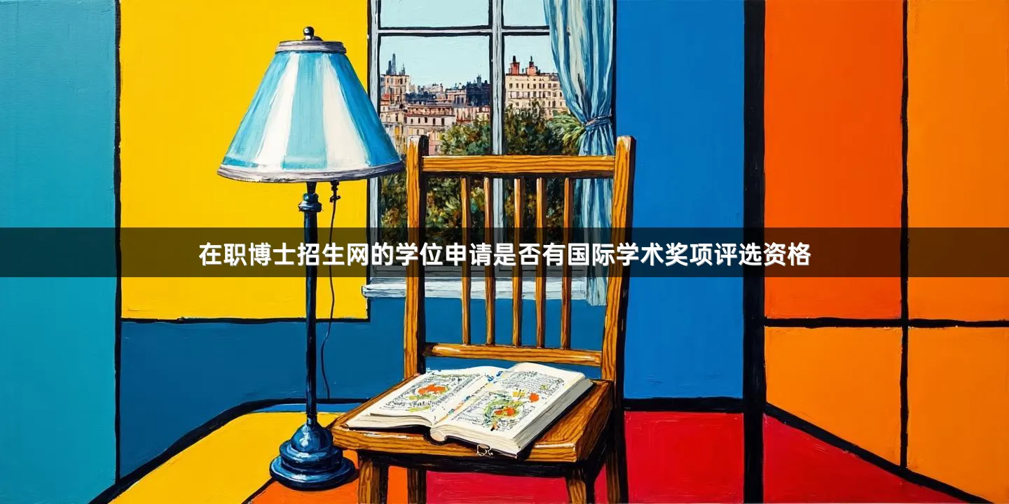 在职博士招生网的学位申请是否有国际学术奖项评选资格