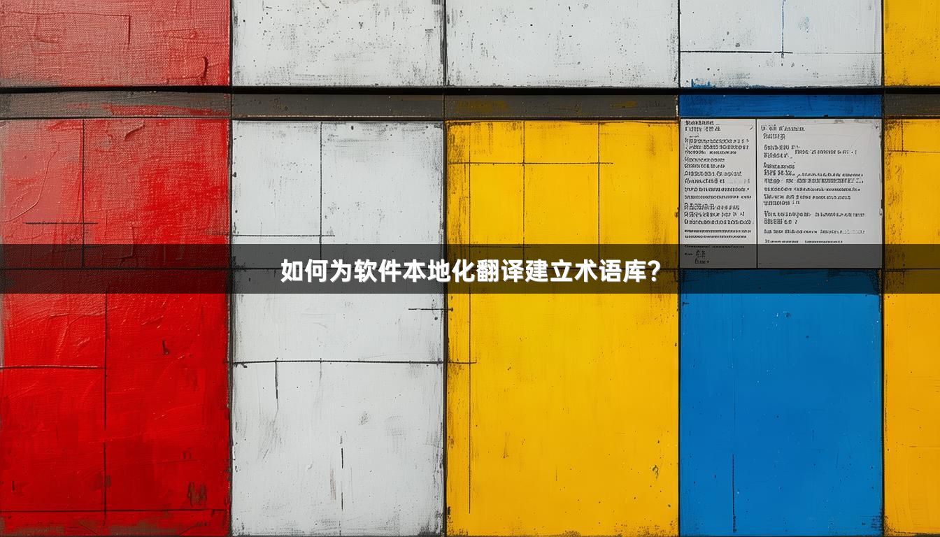 如何为软件本地化翻译建立术语库？