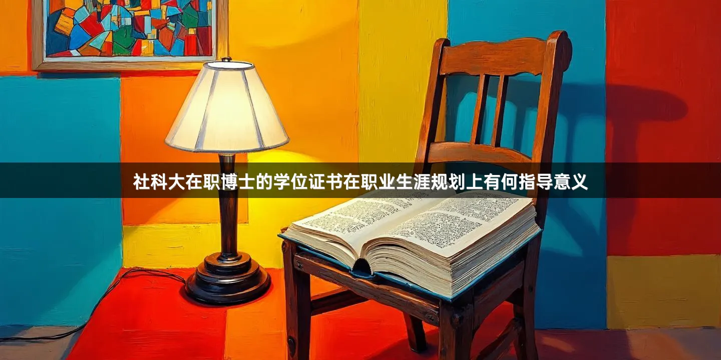 社科大在职博士的学位证书在职业生涯规划上有何指导意义