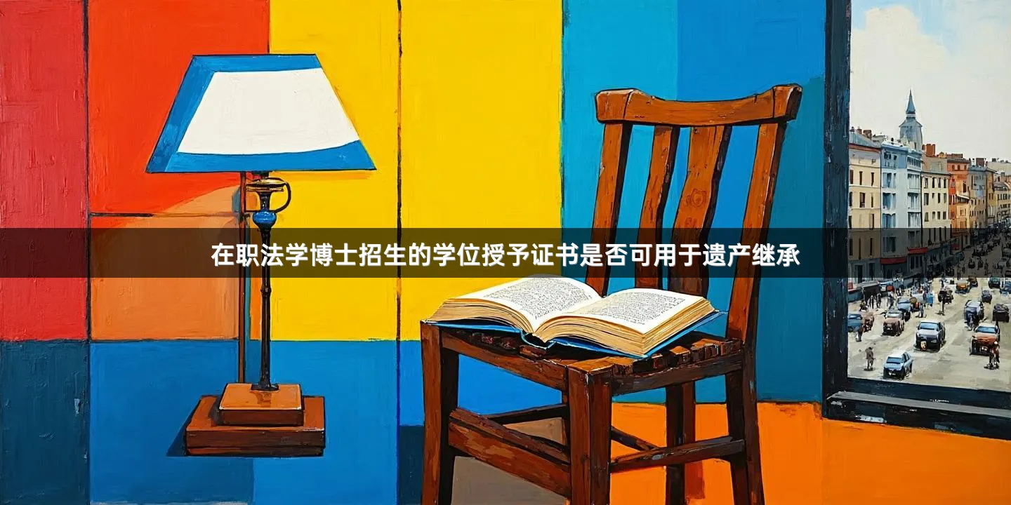 在职法学博士招生的学位授予证书是否可用于遗产继承