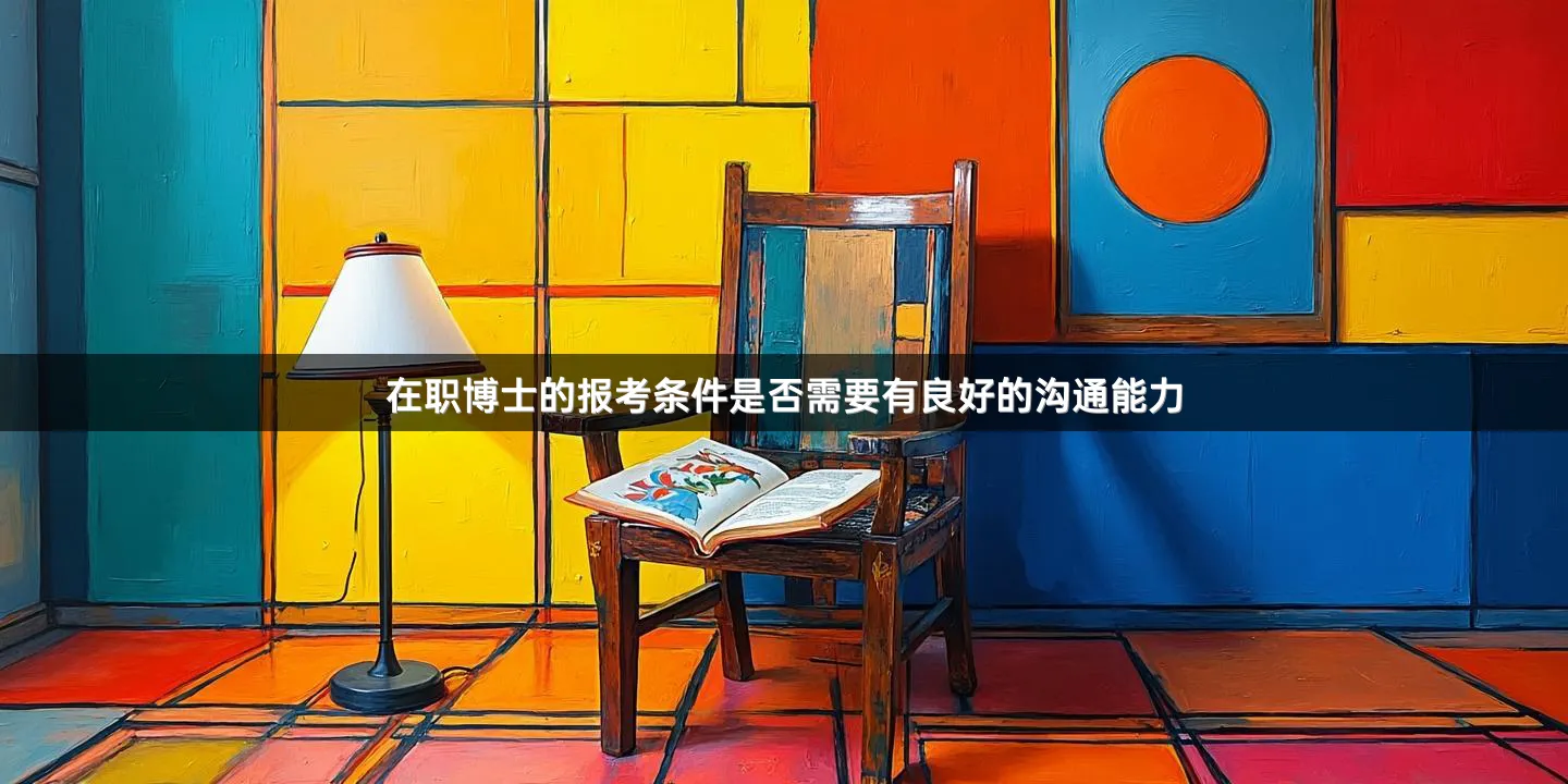 在职博士的报考条件是否需要有良好的沟通能力