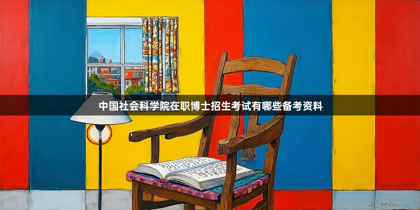 中国社会科学院在职博士招生考试有哪些备考资料