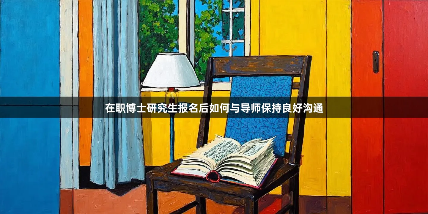 在职博士研究生报名后如何与导师保持良好沟通
