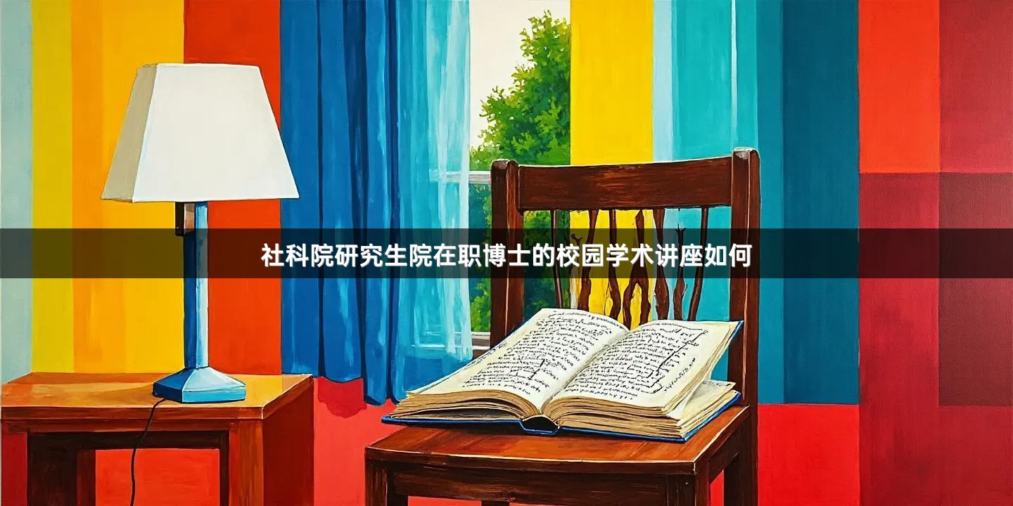 社科院研究生院在职博士的校园学术讲座如何