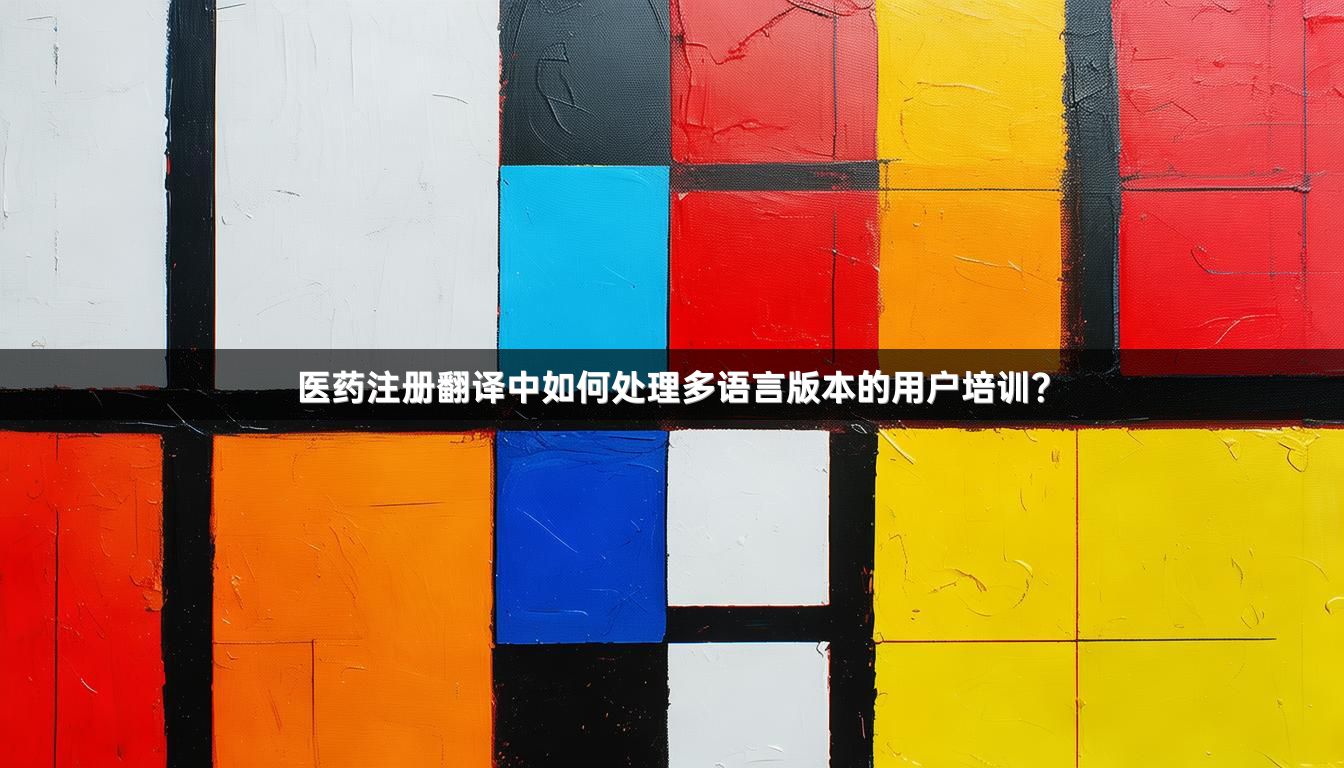 医药注册翻译中如何处理多语言版本的用户培训？