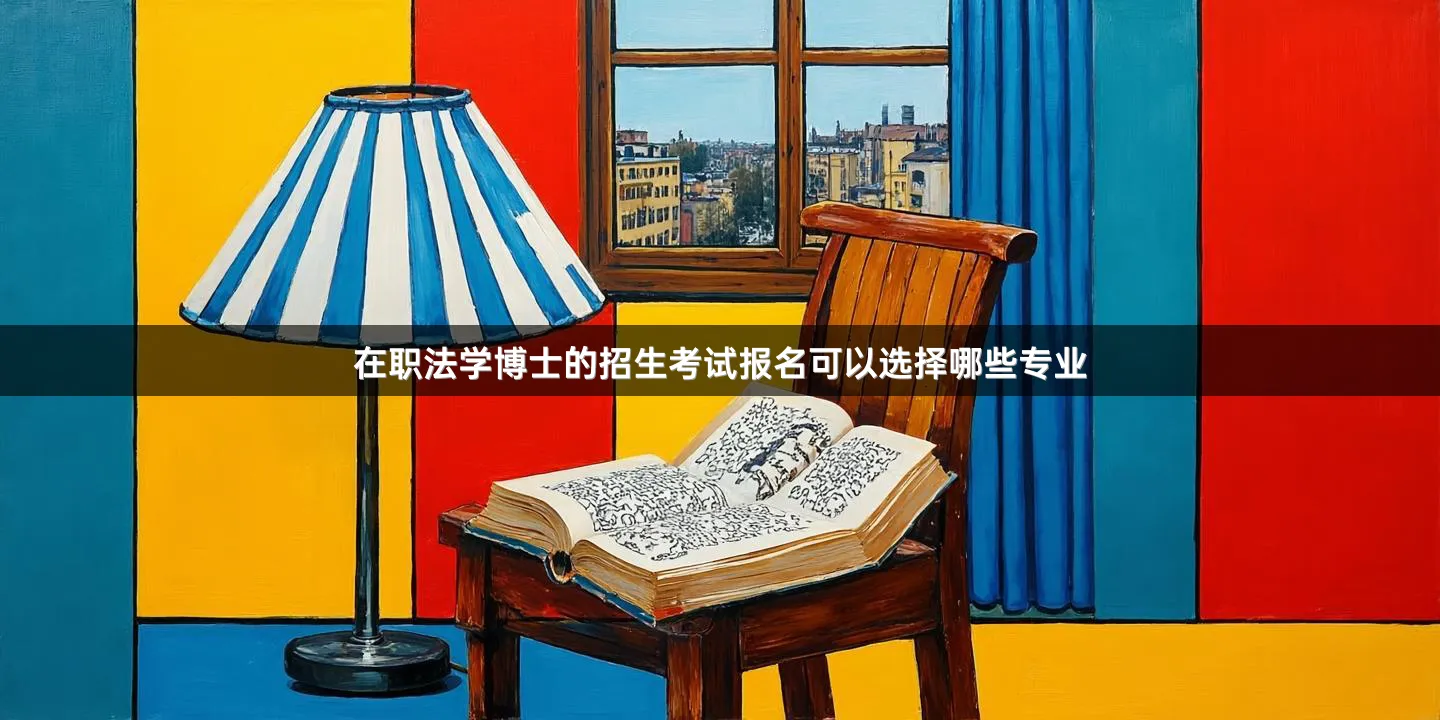 在职法学博士的招生考试报名可以选择哪些专业