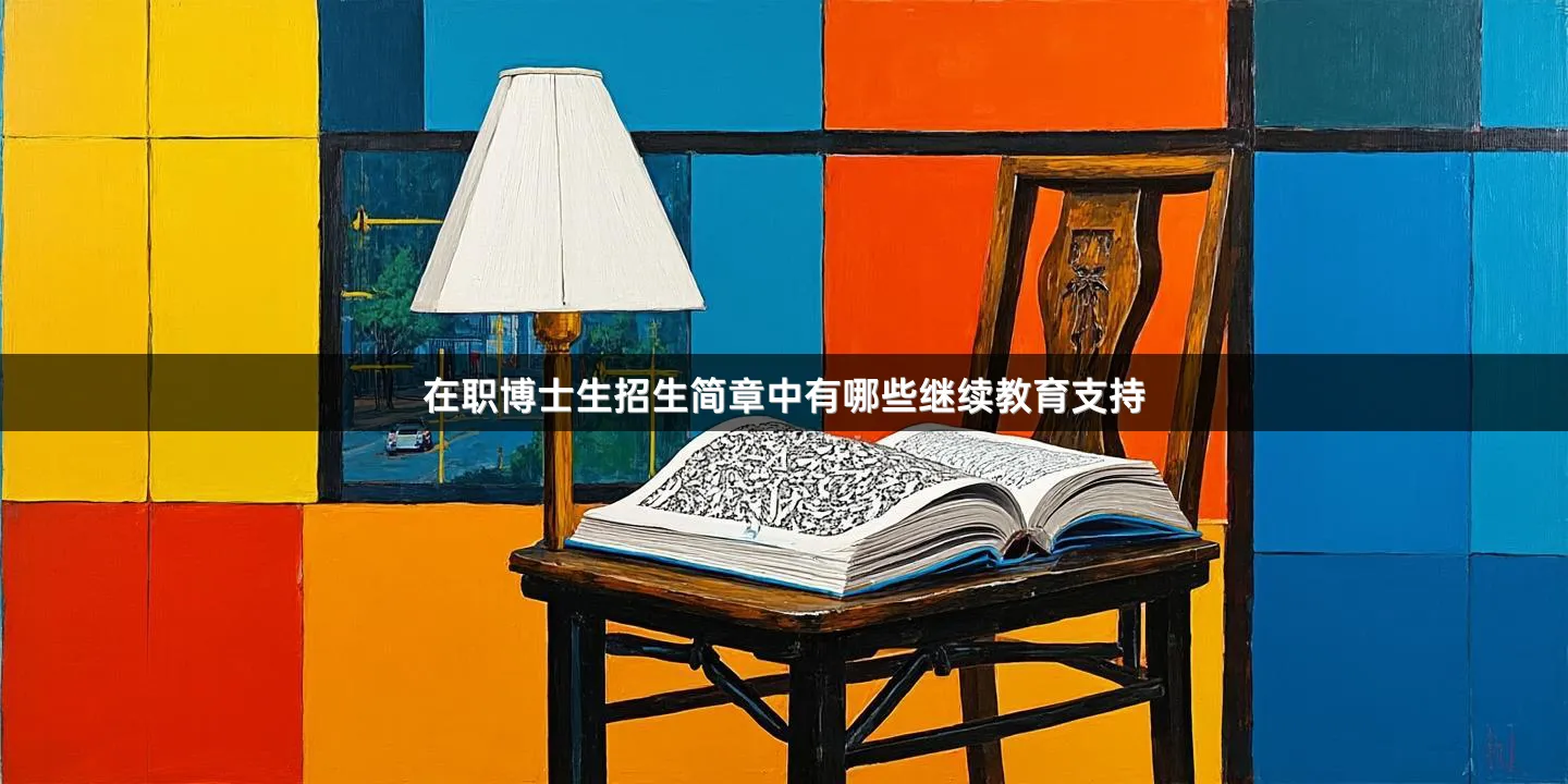 在职博士生招生简章中有哪些继续教育支持