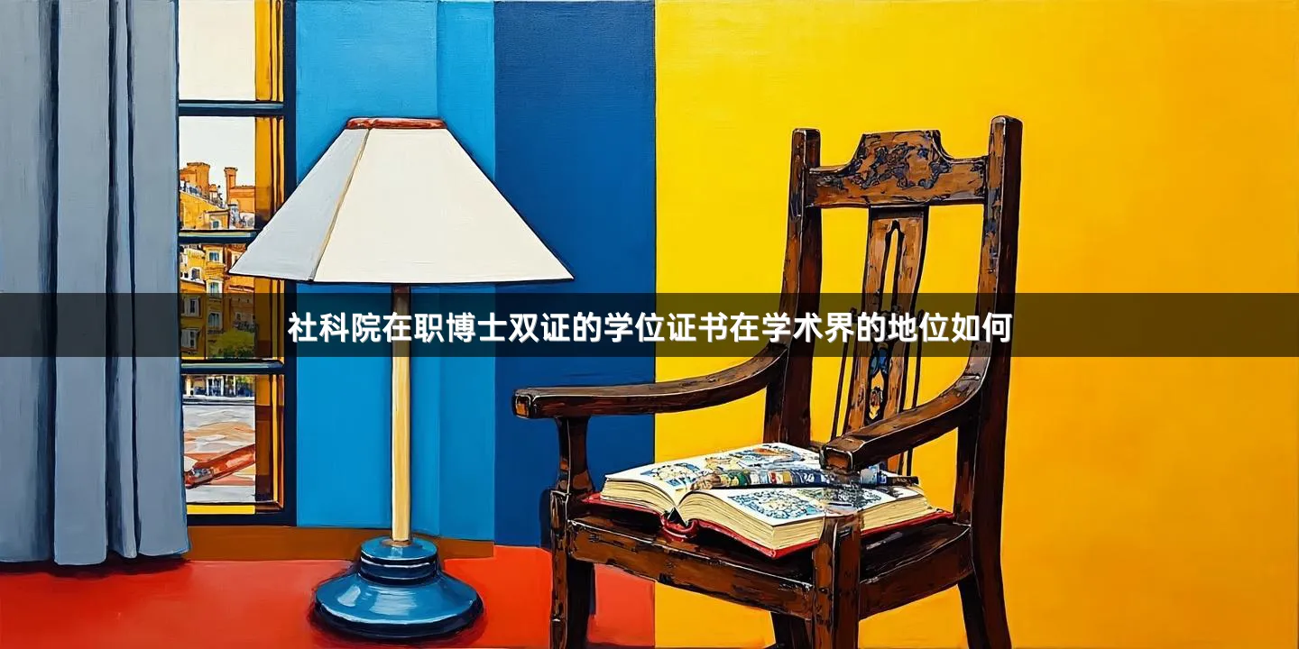 社科院在职博士双证的学位证书在学术界的地位如何