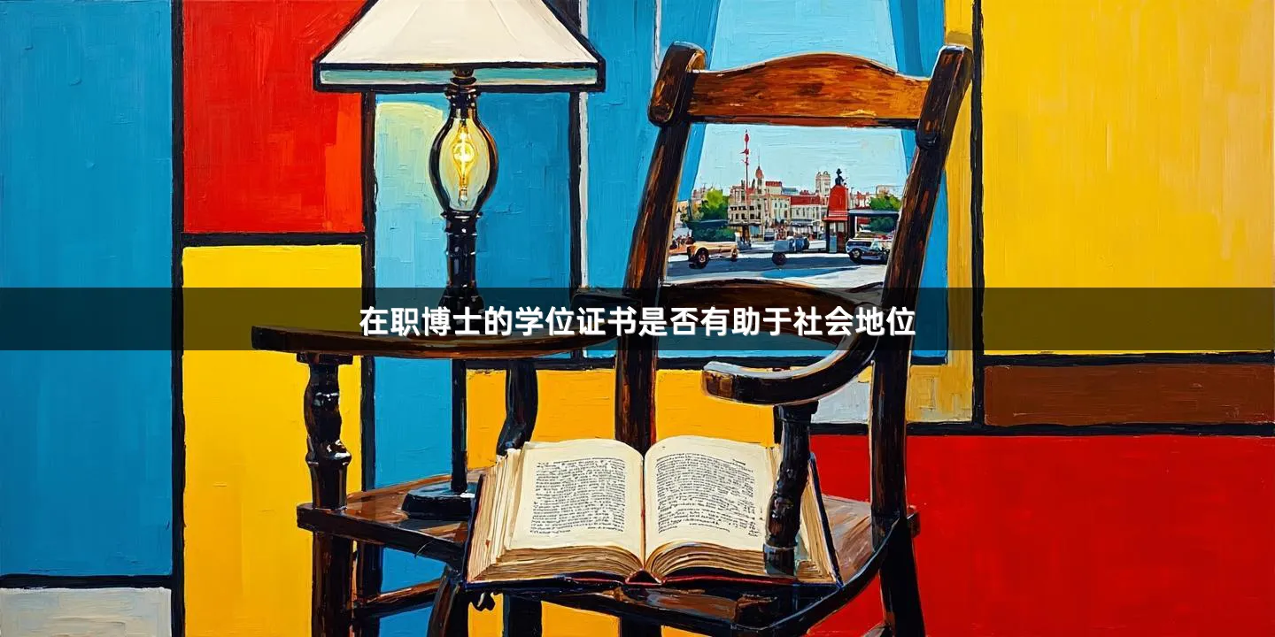 在职博士的学位证书是否有助于社会地位