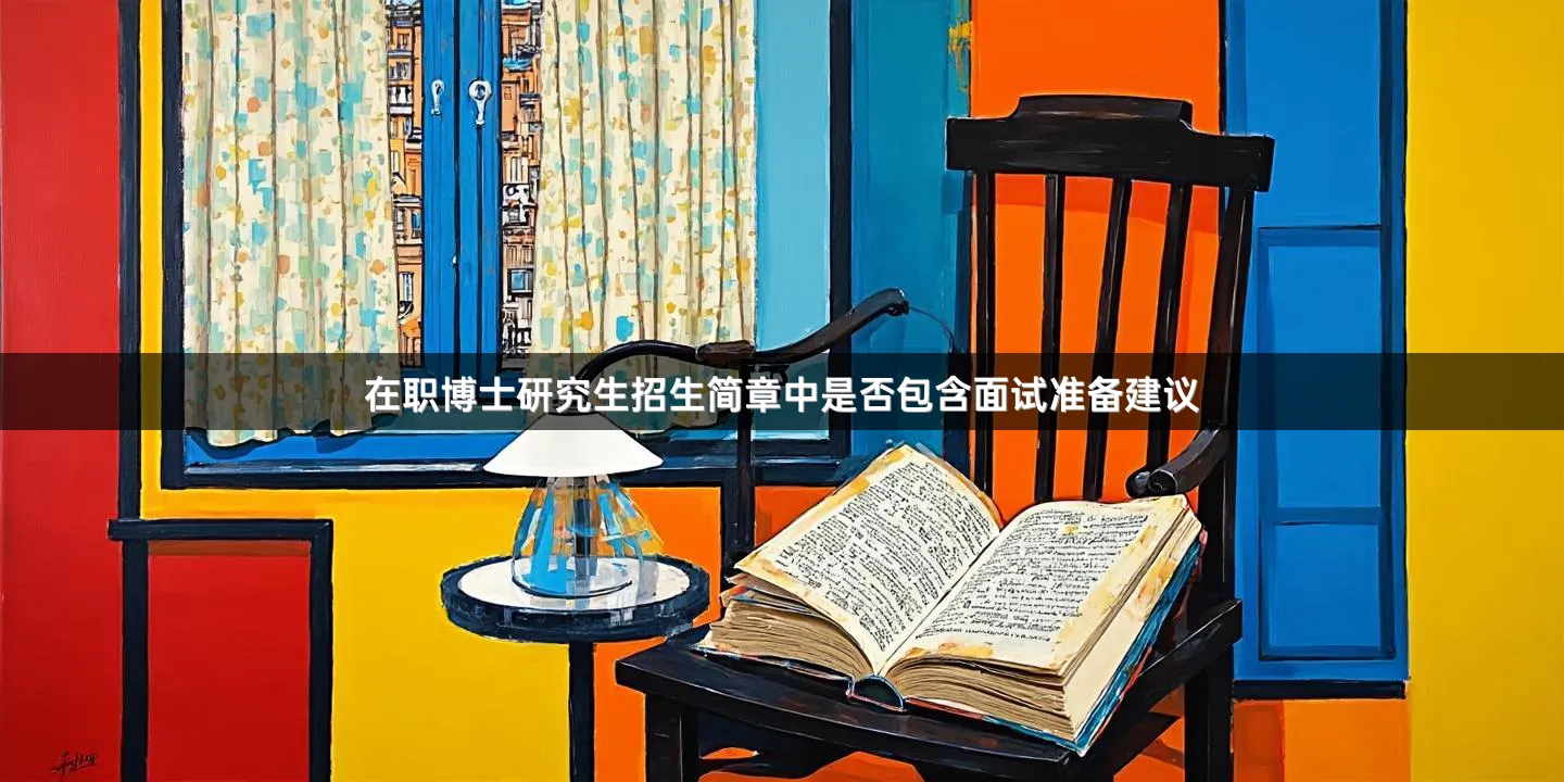 在职博士研究生招生简章中是否包含面试准备建议