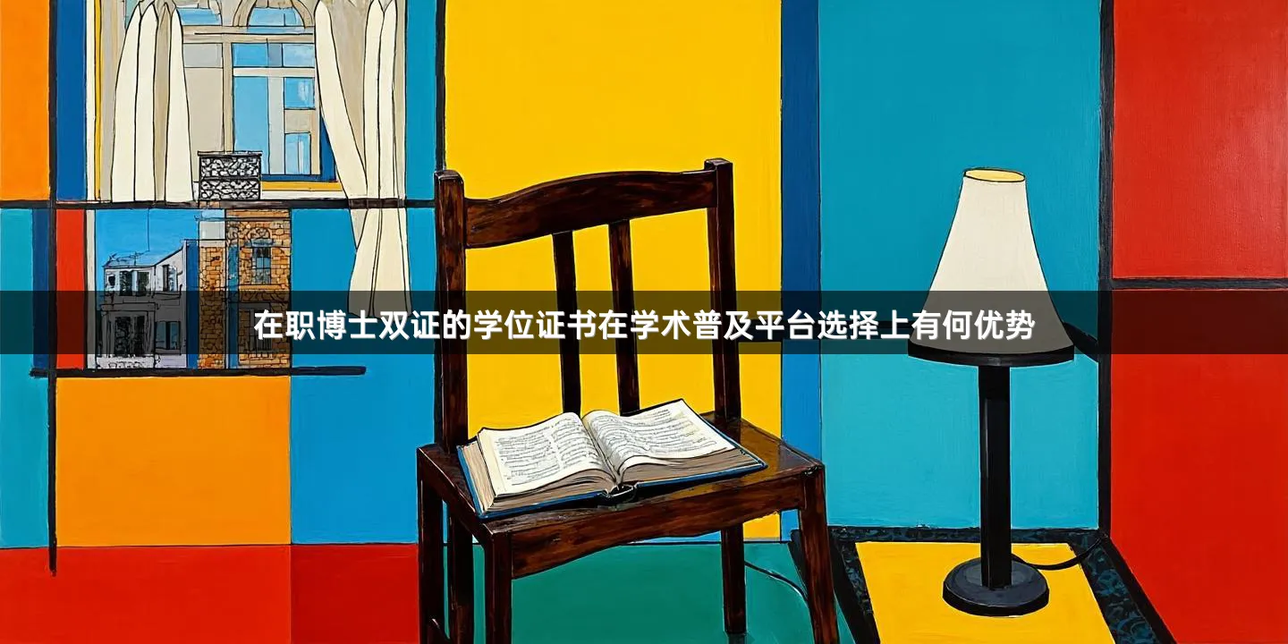 在职博士双证的学位证书在学术普及平台选择上有何优势