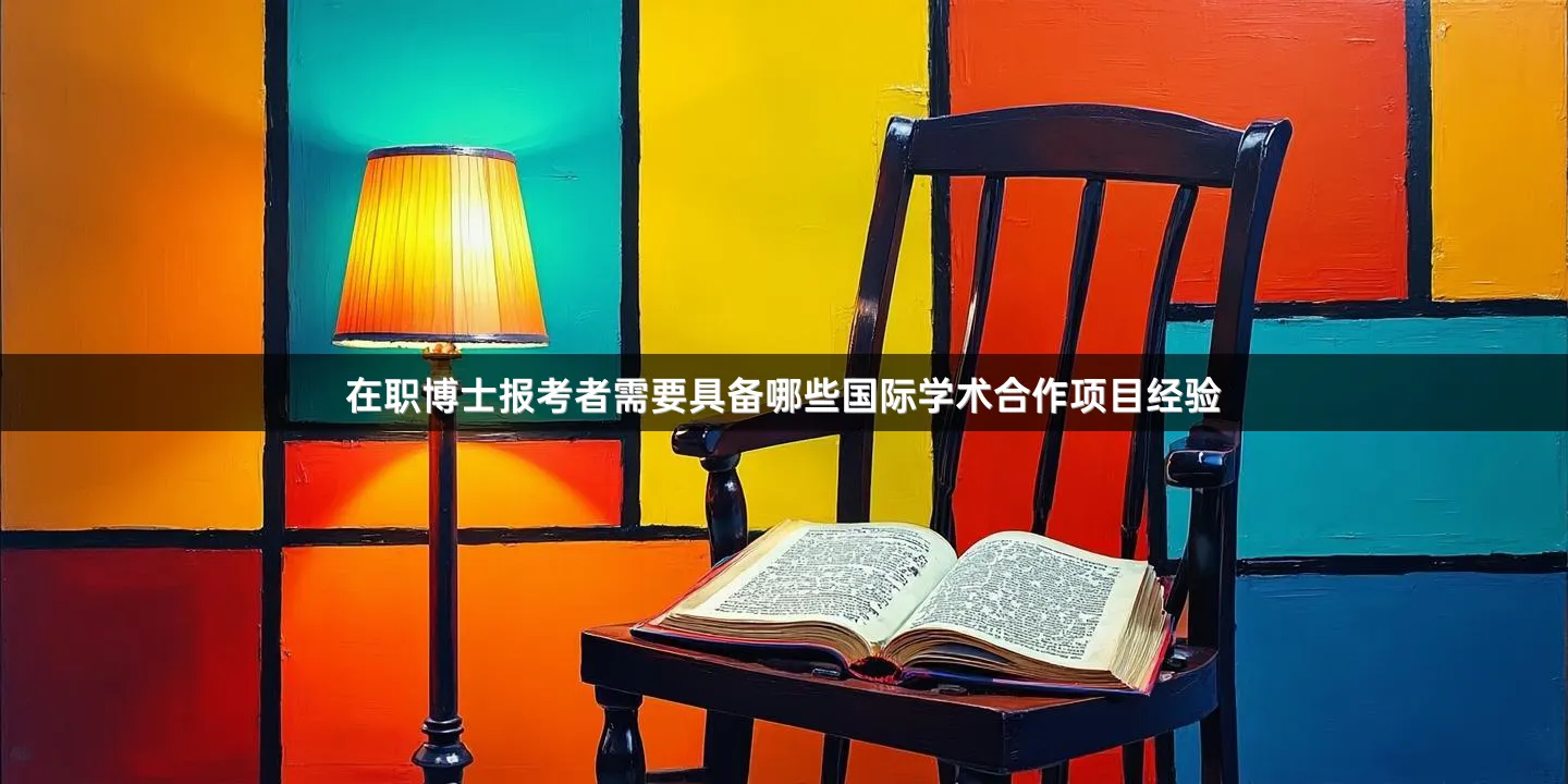 在职博士报考者需要具备哪些国际学术合作项目经验