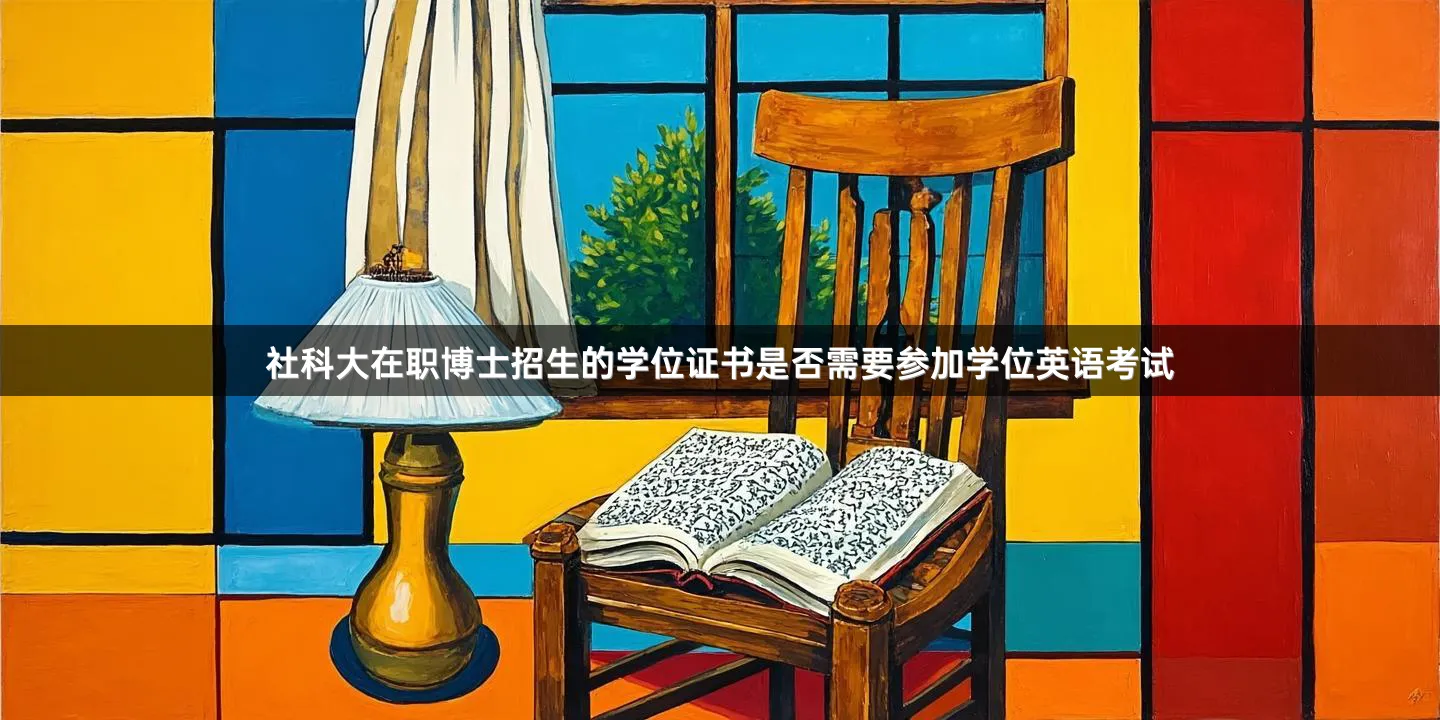 社科大在职博士招生的学位证书是否需要参加学位英语考试
