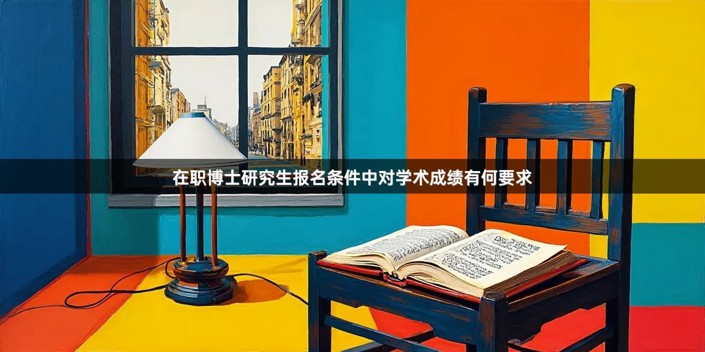 在职博士研究生报名条件中对学术成绩有何要求