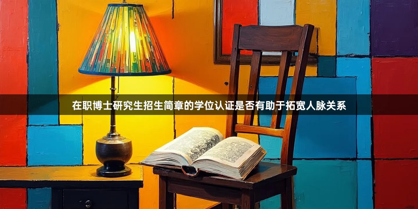 在职博士研究生招生简章的学位认证是否有助于拓宽人脉关系