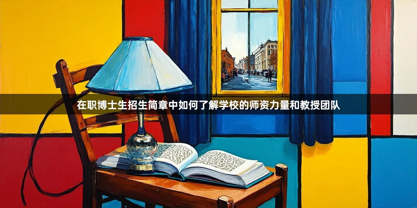 在职博士生招生简章中如何了解学校的师资力量和教授团队