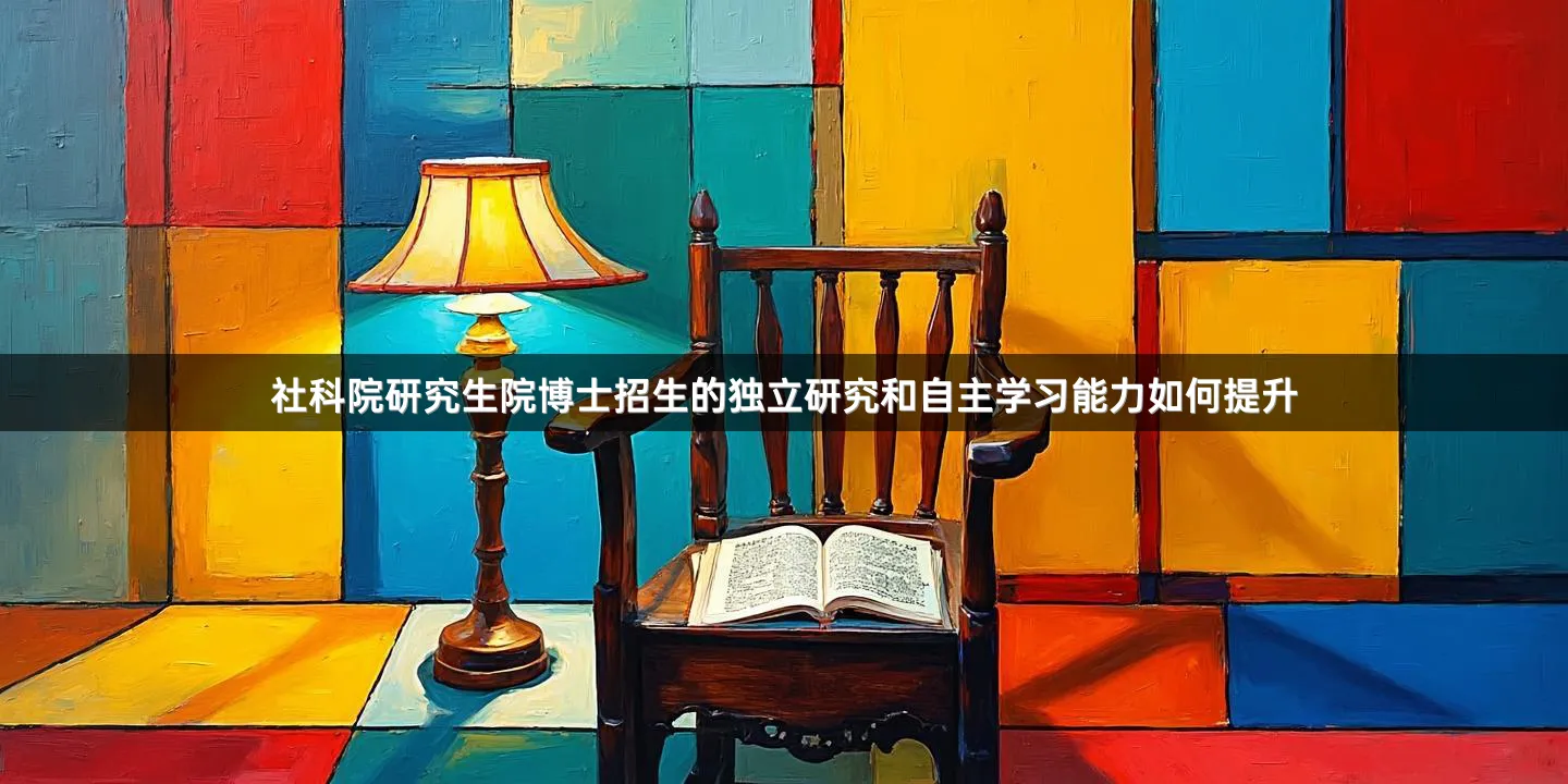 社科院研究生院博士招生的独立研究和自主学习能力如何提升
