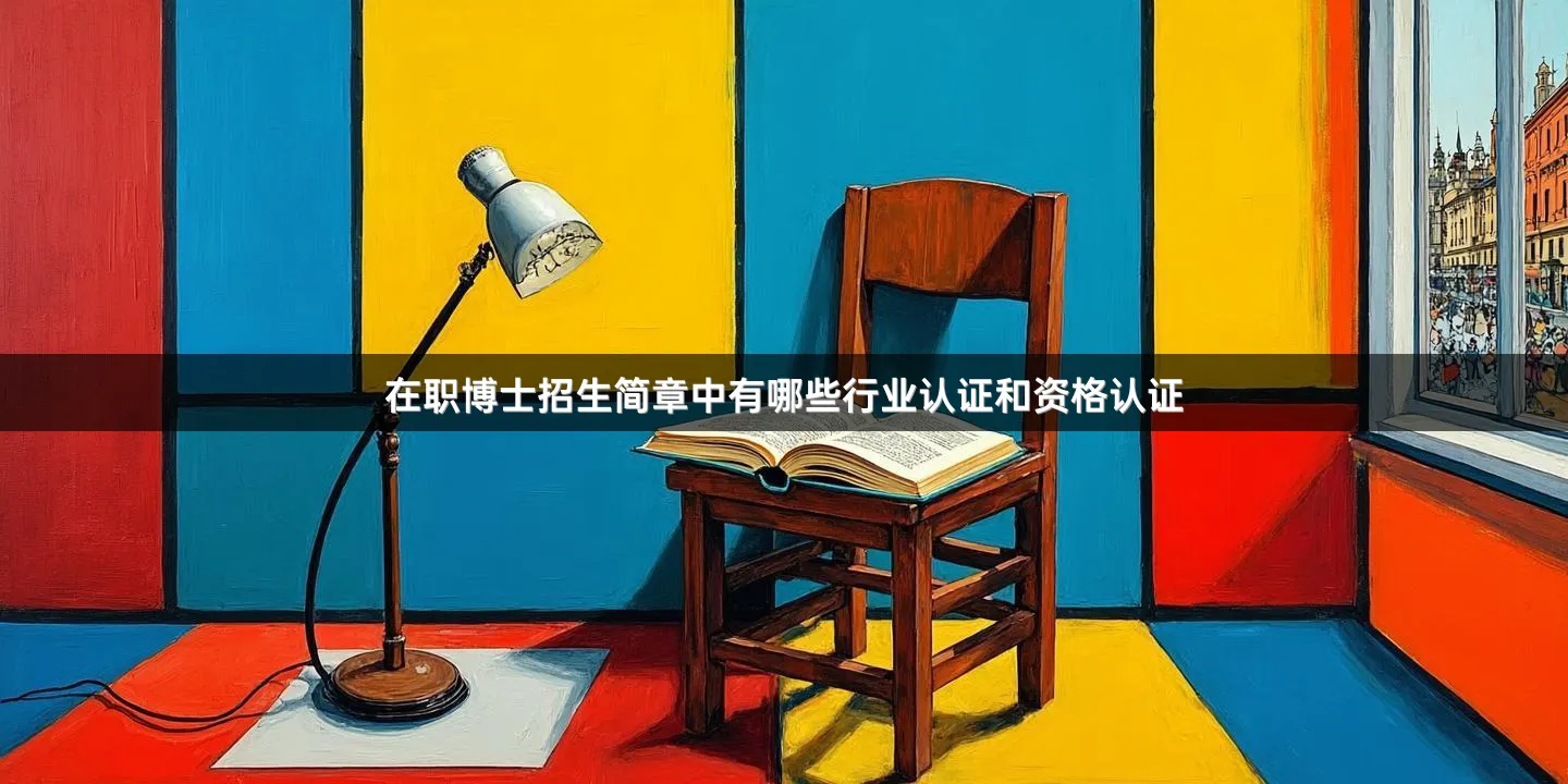 在职博士招生简章中有哪些行业认证和资格认证