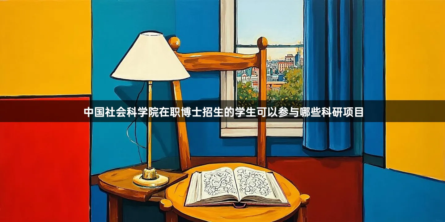 中国社会科学院在职博士招生的学生可以参与哪些科研项目