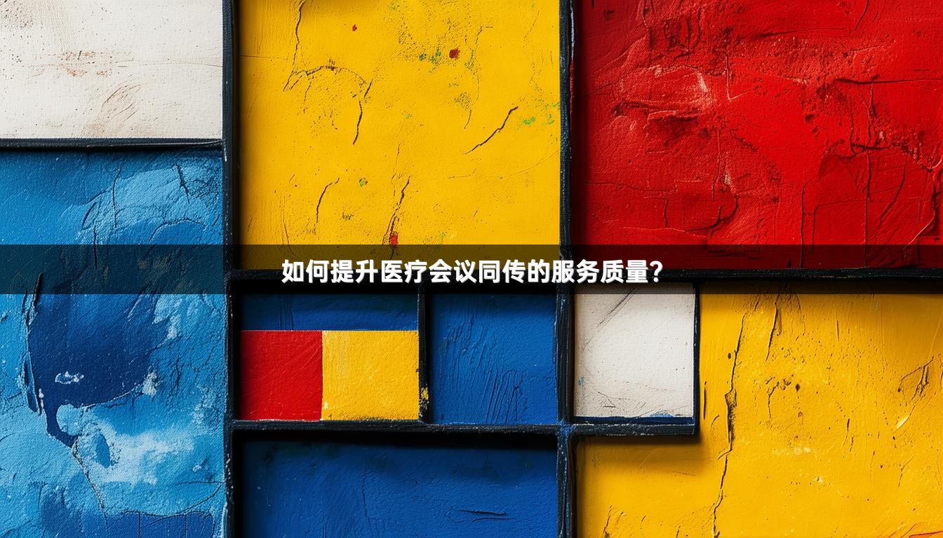 如何提升医疗会议同传的服务质量？
