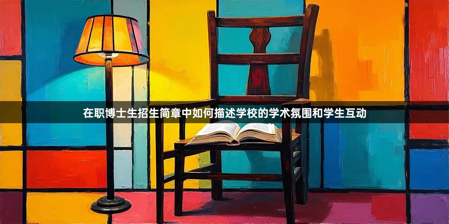 在职博士生招生简章中如何描述学校的学术氛围和学生互动