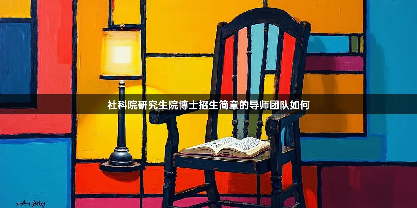 社科院研究生院博士招生简章的导师团队如何