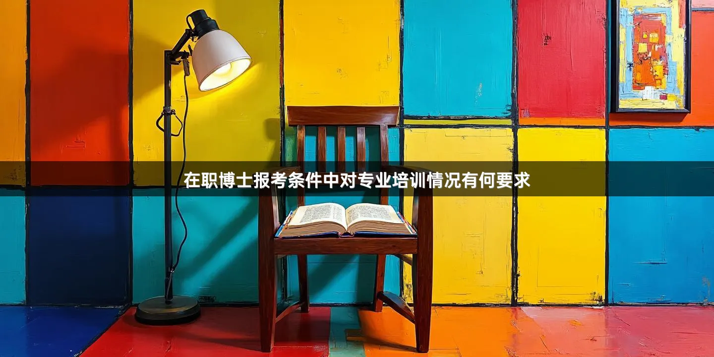 在职博士报考条件中对专业培训情况有何要求