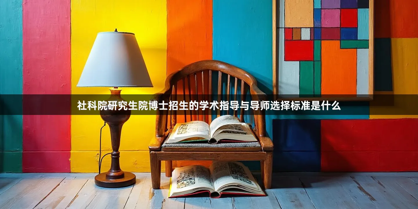 社科院研究生院博士招生的学术指导与导师选择标准是什么
