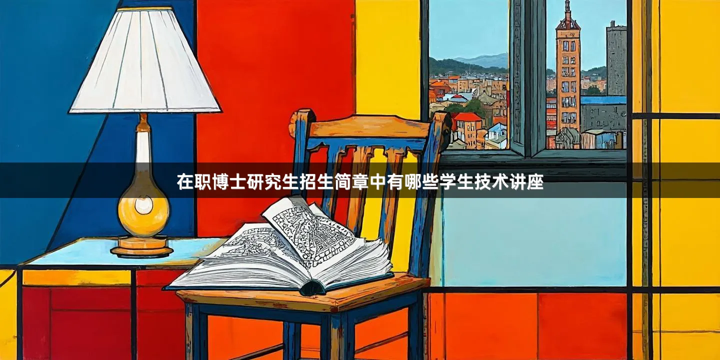 在职博士研究生招生简章中有哪些学生技术讲座