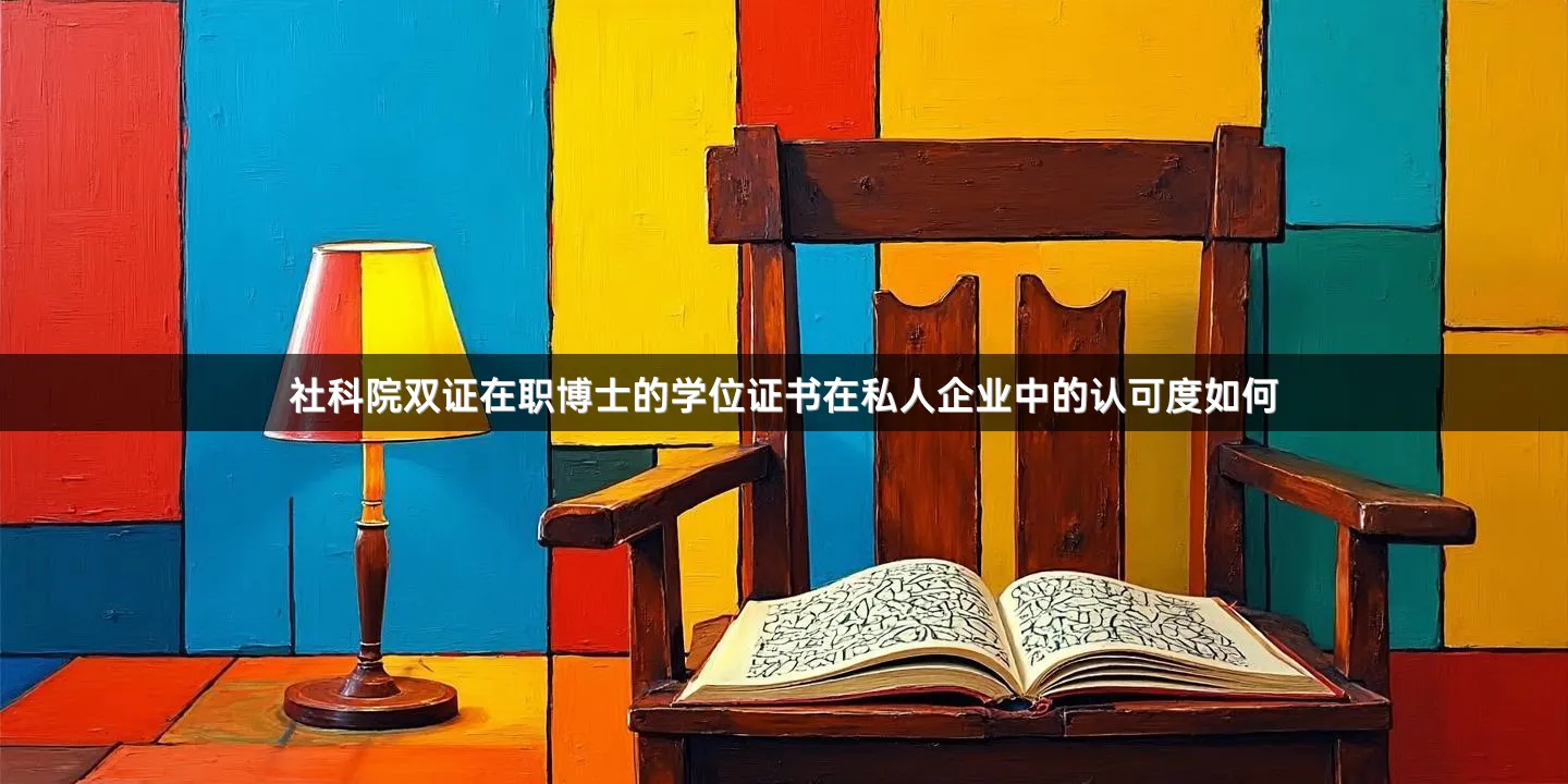 社科院双证在职博士的学位证书在私人企业中的认可度如何