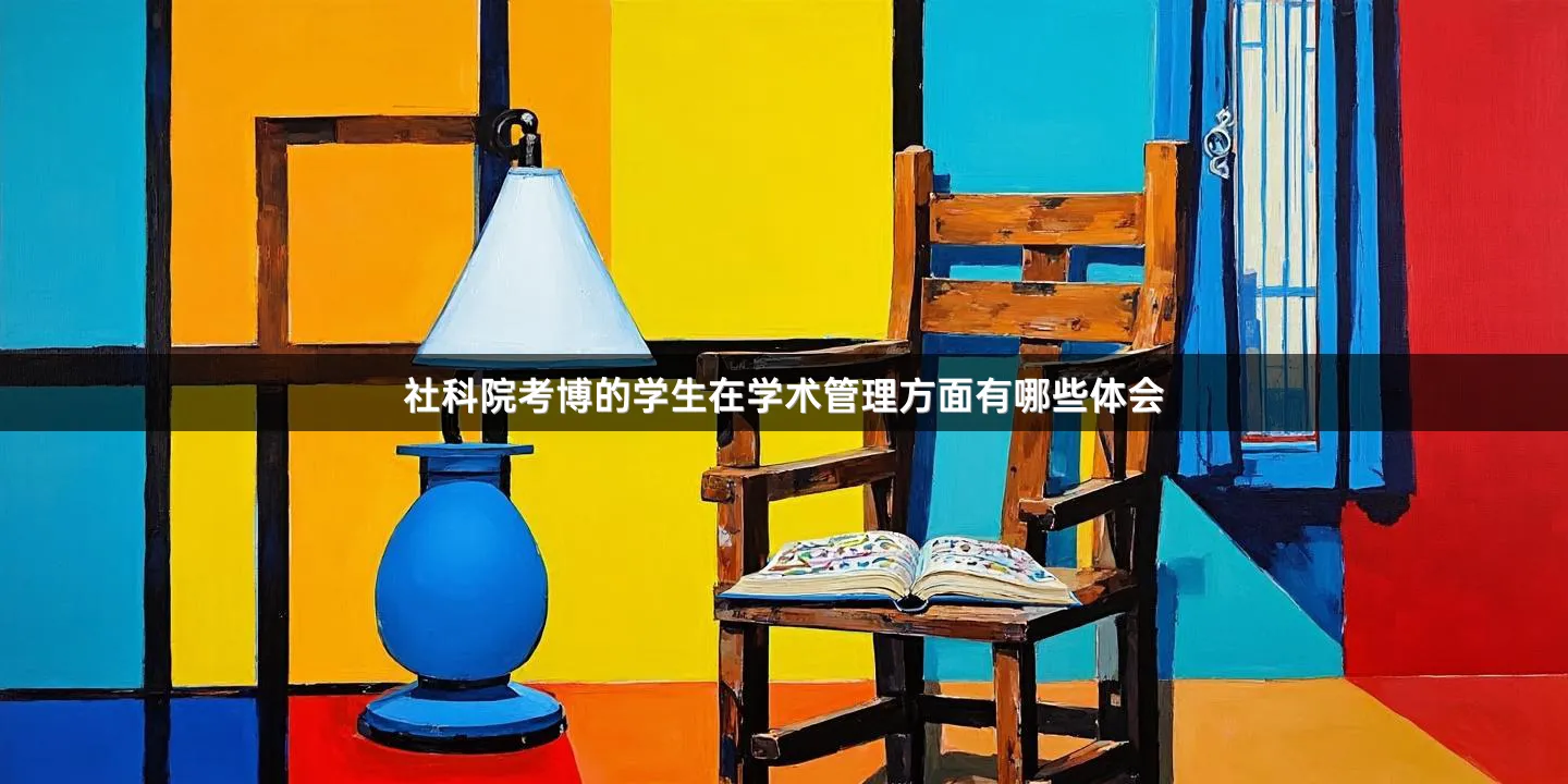 社科院考博的学生在学术管理方面有哪些体会