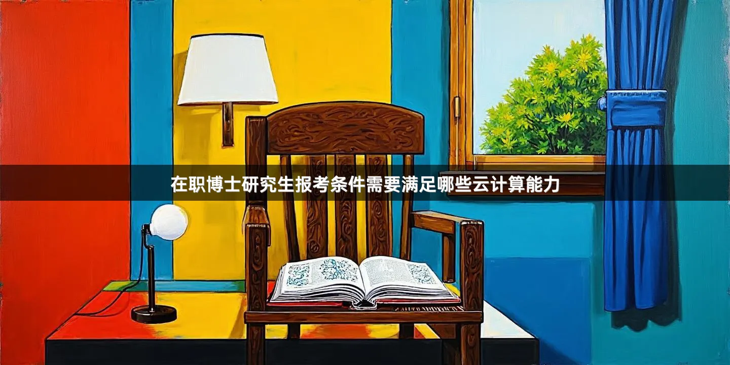 在职博士研究生报考条件需要满足哪些云计算能力