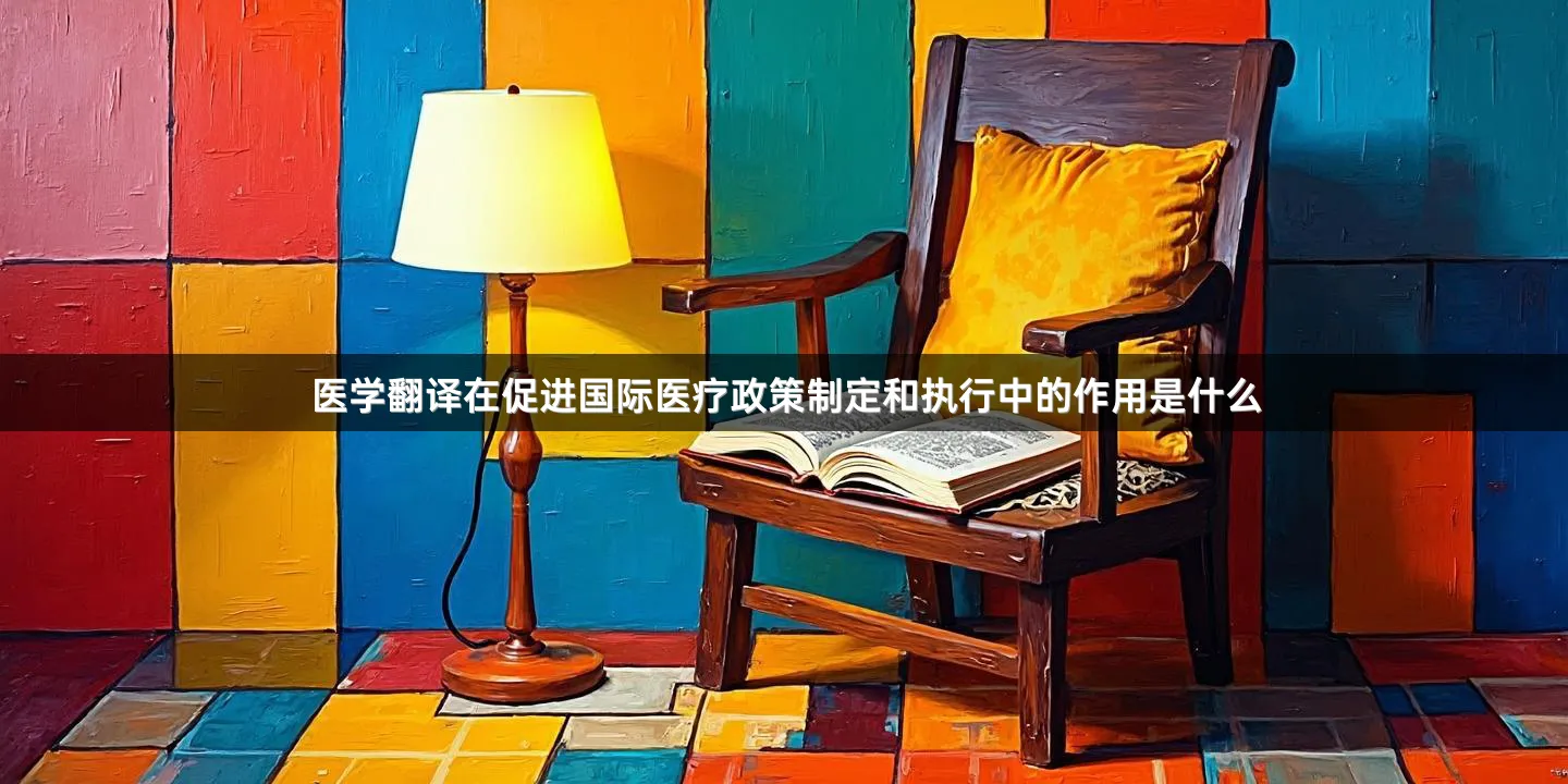 医学翻译在促进国际医疗政策制定和执行中的作用是什么