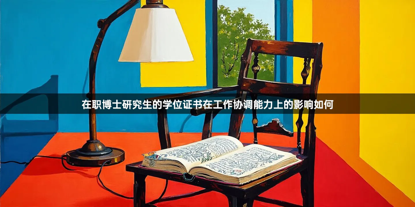 在职博士研究生的学位证书在工作协调能力上的影响如何