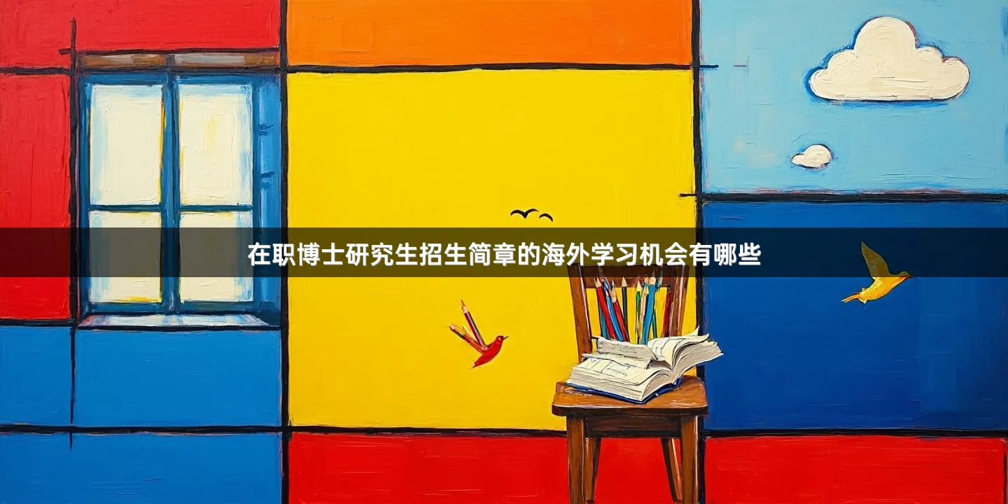 在职博士研究生招生简章的海外学习机会有哪些