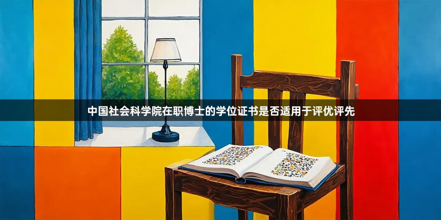 中国社会科学院在职博士的学位证书是否适用于评优评先