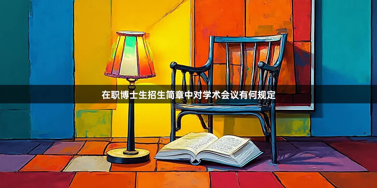 在职博士生招生简章中对学术会议有何规定