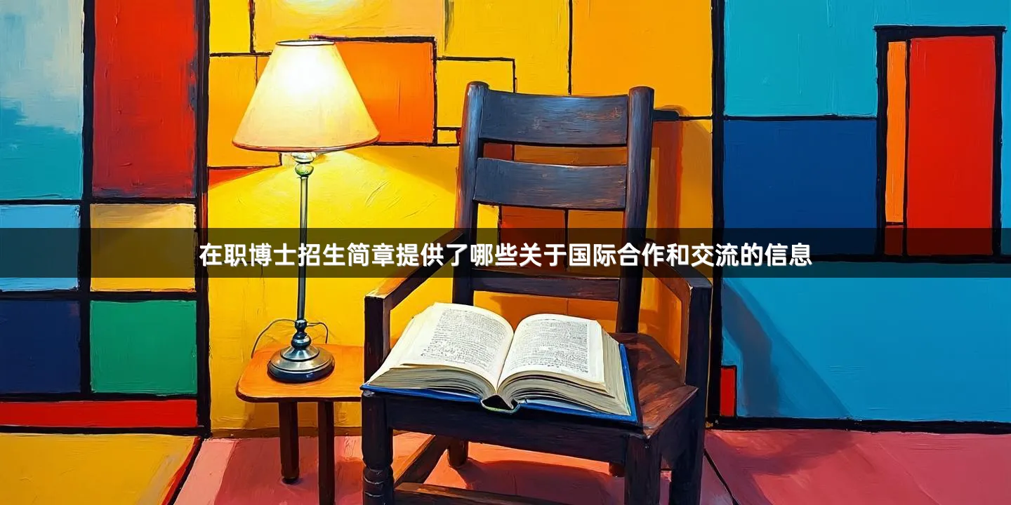 在职博士招生简章提供了哪些关于国际合作和交流的信息