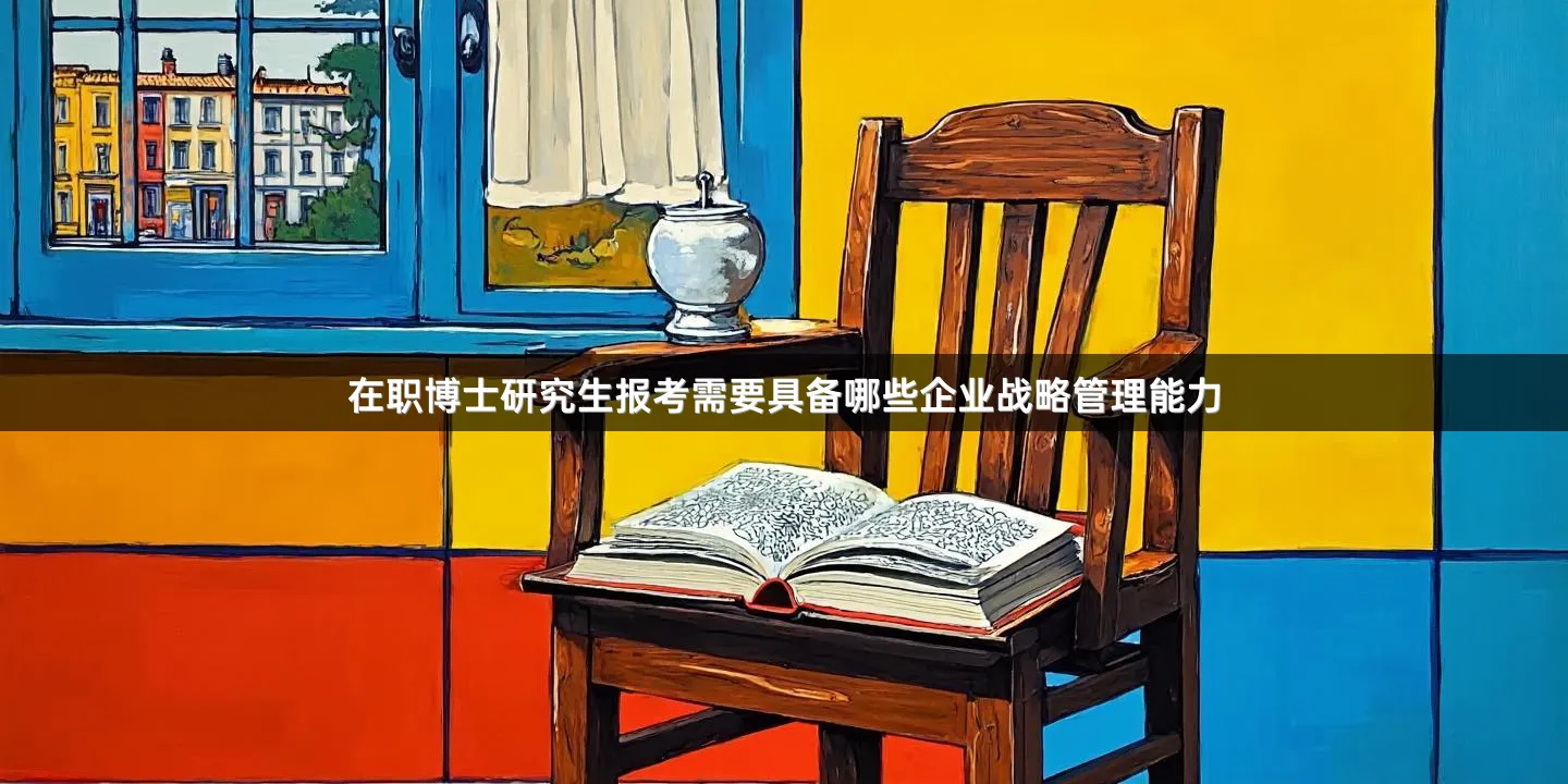 在职博士研究生报考需要具备哪些企业战略管理能力