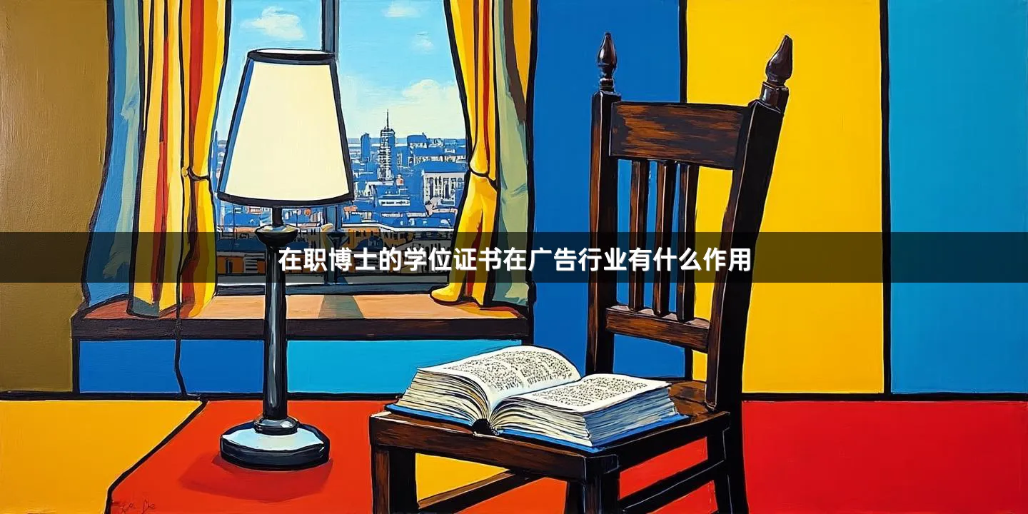 在职博士的学位证书在广告行业有什么作用