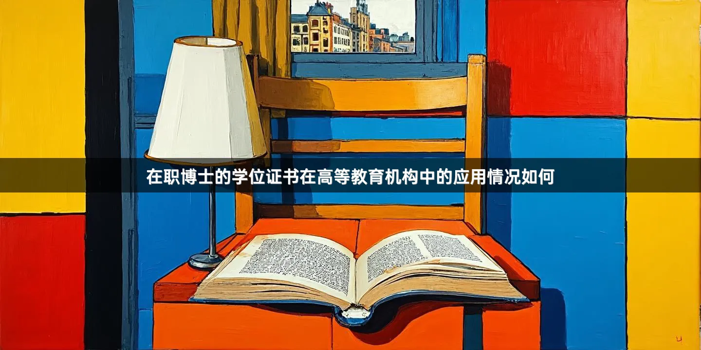 在职博士的学位证书在高等教育机构中的应用情况如何