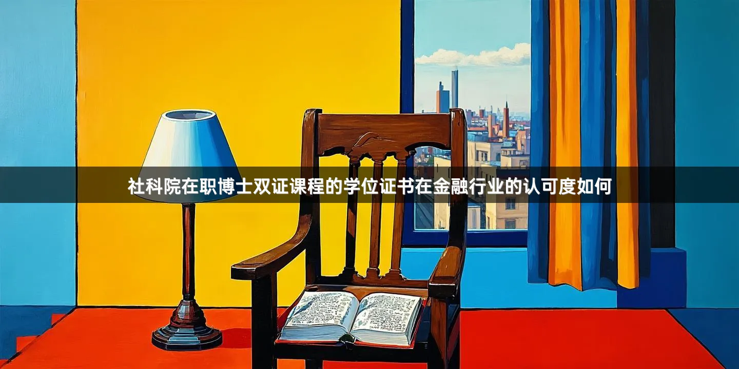 社科院在职博士双证课程的学位证书在金融行业的认可度如何