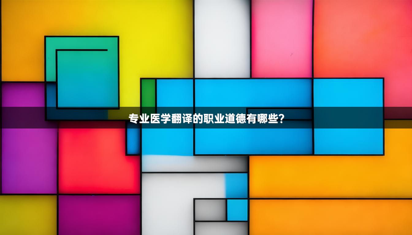 專業(yè)醫(yī)學翻譯的職業(yè)道德有哪些？