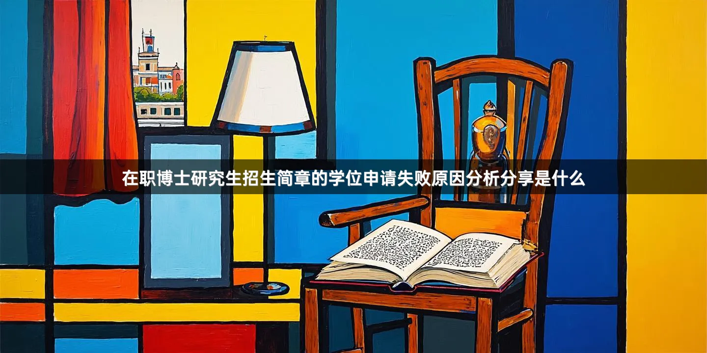 在职博士研究生招生简章的学位申请失败原因分析分享是什么