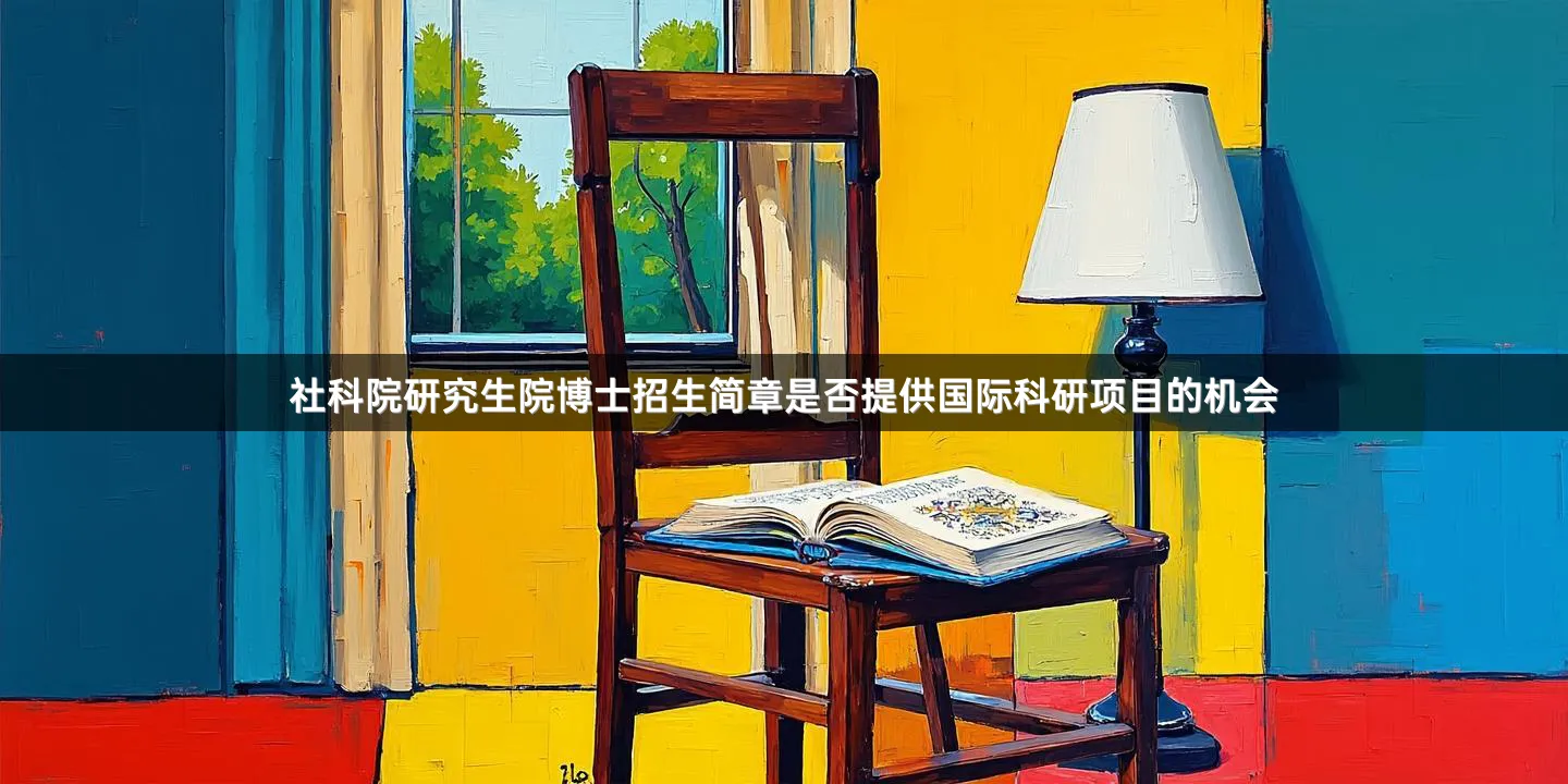 社科院研究生院博士招生简章是否提供国际科研项目的机会