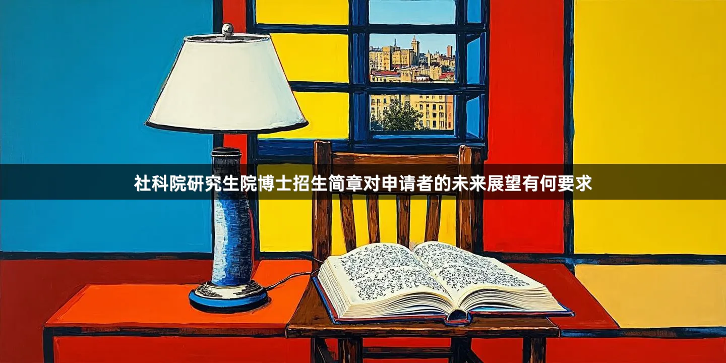 社科院研究生院博士招生简章对申请者的未来展望有何要求