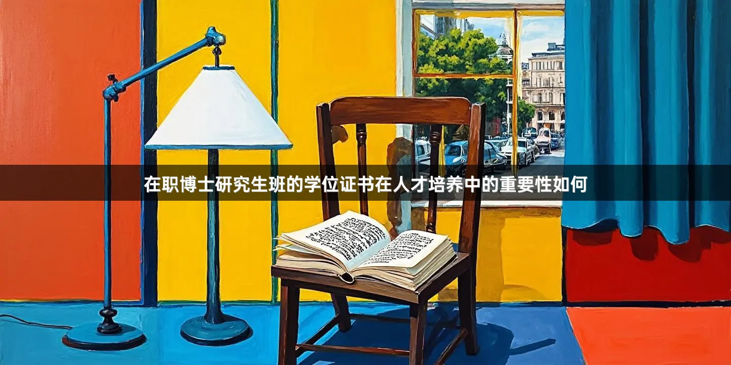 在职博士研究生班的学位证书在人才培养中的重要性如何