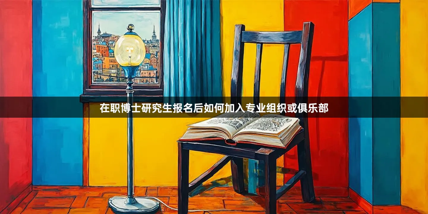在职博士研究生报名后如何加入专业组织或俱乐部